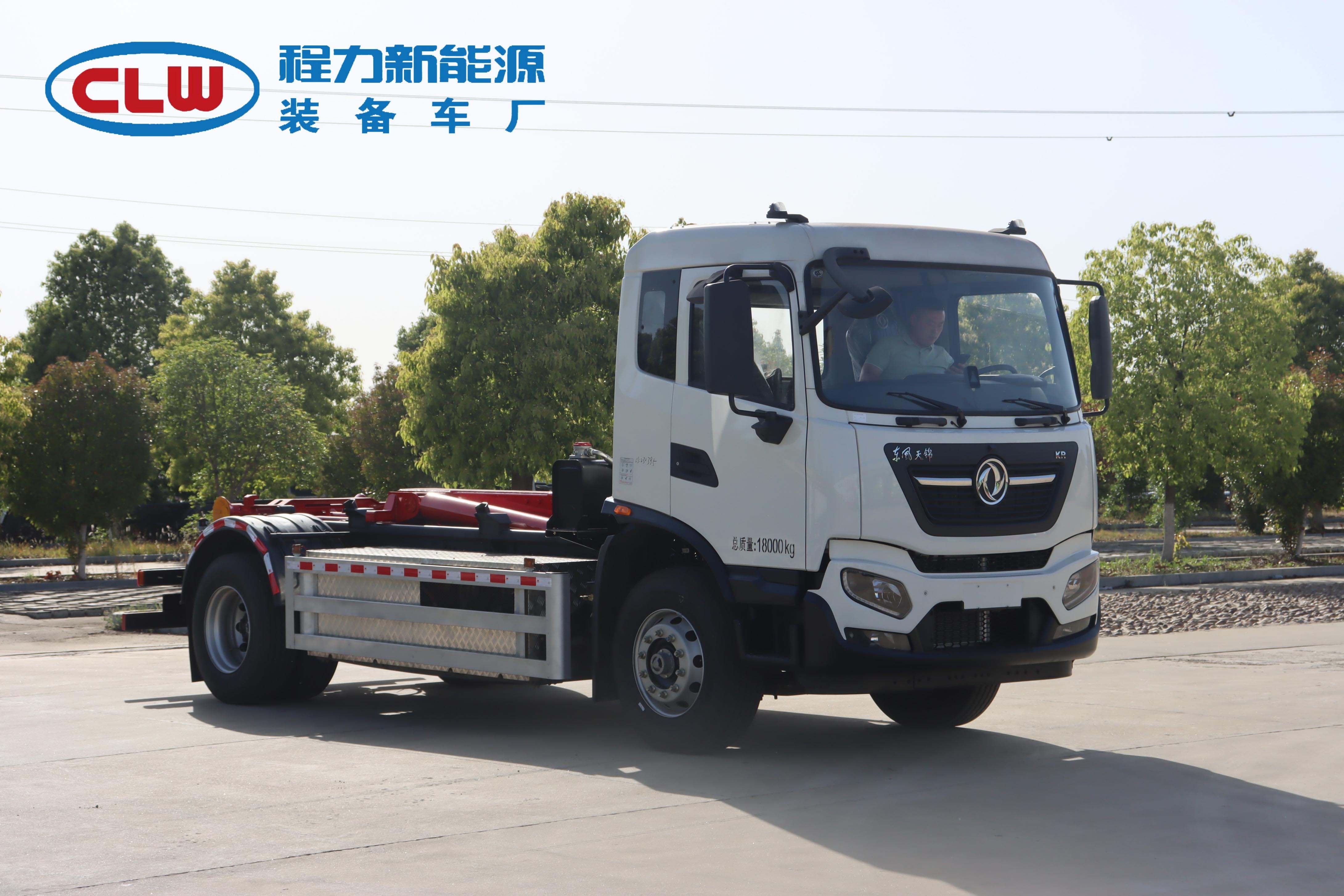 東風(fēng)天錦純電動 車廂可卸式垃圾車